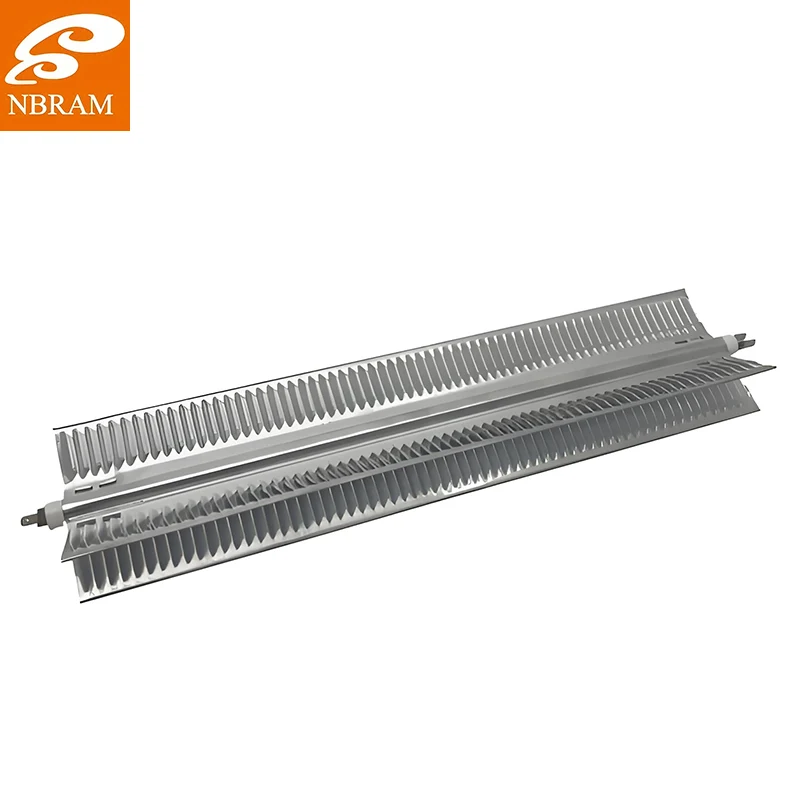 Tube chauffant en aluminium en forme de X